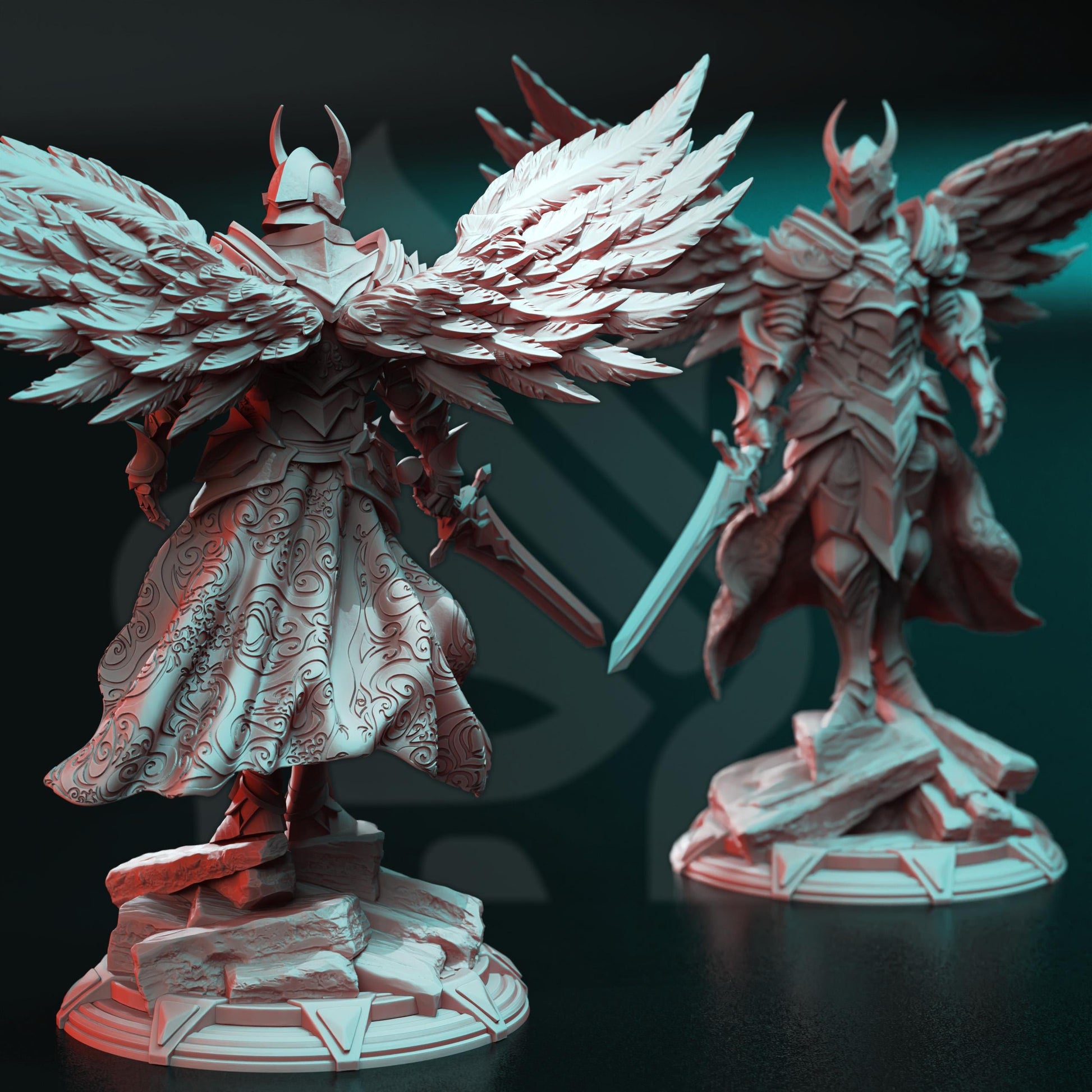 Arch Angel of Justice - Syelros | 3D printed miniature | Tabletop Games | Dungeons and Dragons | Wargaming