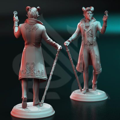 Tiefling Devil Dealer Xarvir | Painting | 3D printed miniature | Tabletop Games | Dungeons and Dragons | Wargaming