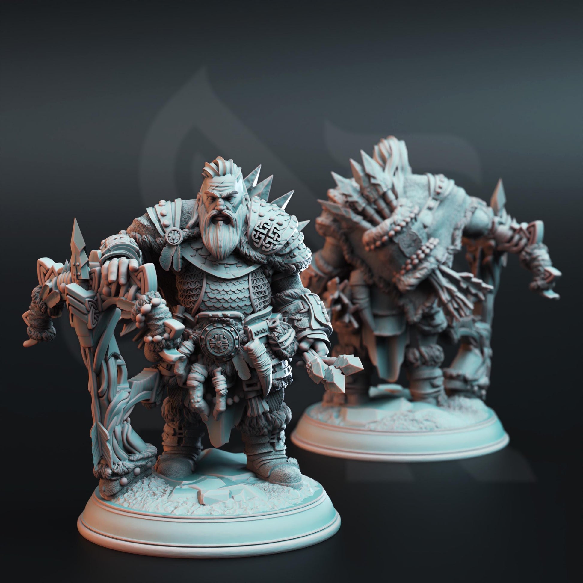 Dwarf Monster Slayer Ranger - Telnam Gnik | 3D printed miniature | Tabletop Games | Dungeons and Dragons | Wargaming