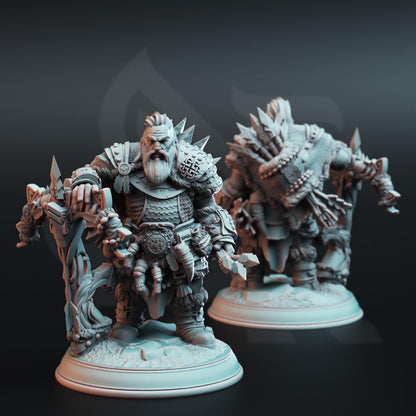 Dwarf Monster Slayer Ranger - Telnam Gnik | 3D printed miniature | Tabletop Games | Dungeons and Dragons | Wargaming