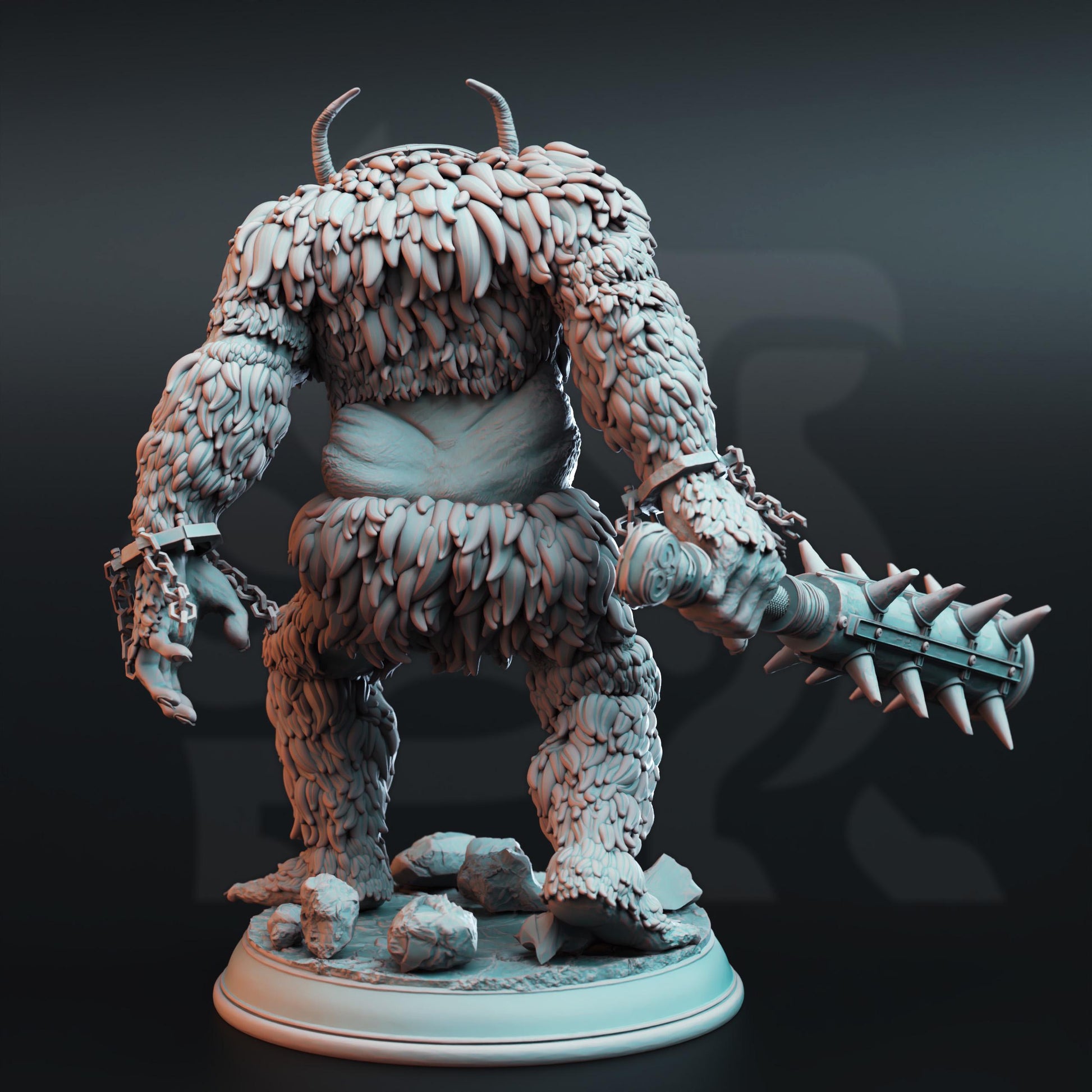 Snow Trolls - Tulva Drolls | 3D printed miniature | Tabletop Games | Dungeons and Dragons | Wargaming