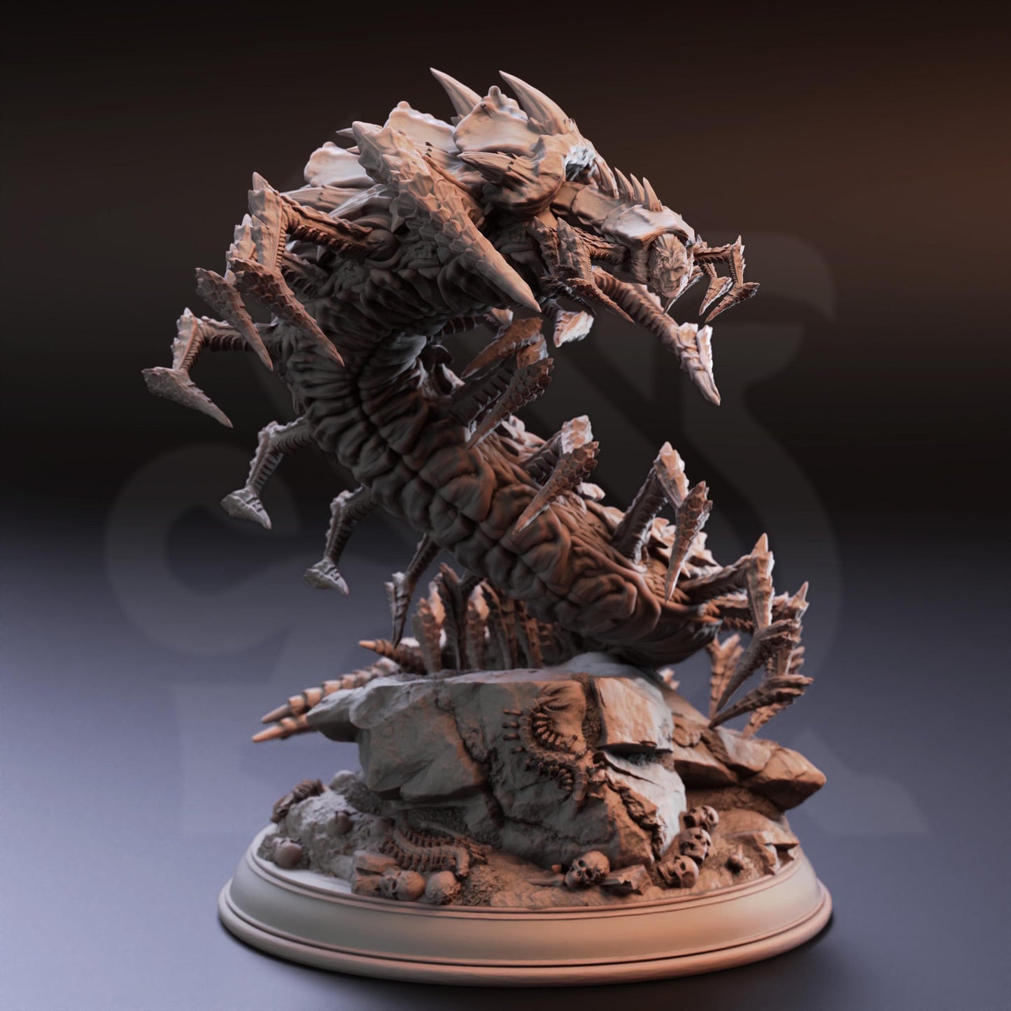 Eldritch Centipede Abomination - Monarch Conrad | 3D printed miniature | Tabletop Games | Dungeons and Dragons | Wargaming