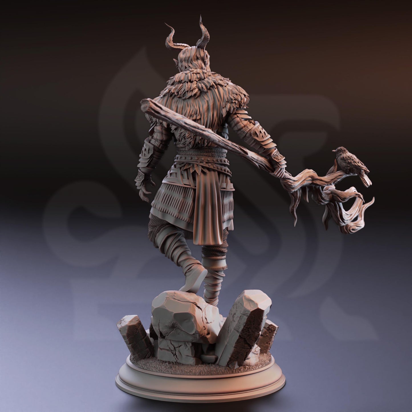 Tiefling Druid Guardian - Garyck | 3D printed miniature | Tabletop Games | Dungeons and Dragons | Wargaming