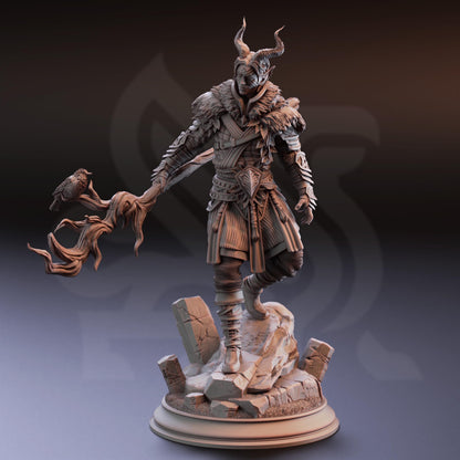 Tiefling Druid Guardian - Garyck | 3D printed miniature | Tabletop Games | Dungeons and Dragons | Wargaming