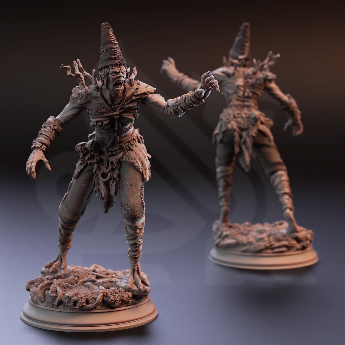Voyeur Hag - Granny Nora | 3D printed miniature | Tabletop Games | Dungeons and Dragons | Wargaming