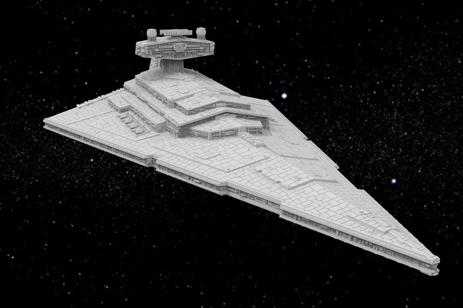 SW Armada Imperial Star Destroyer - Wargaming - Table top - 3D printed miniatures