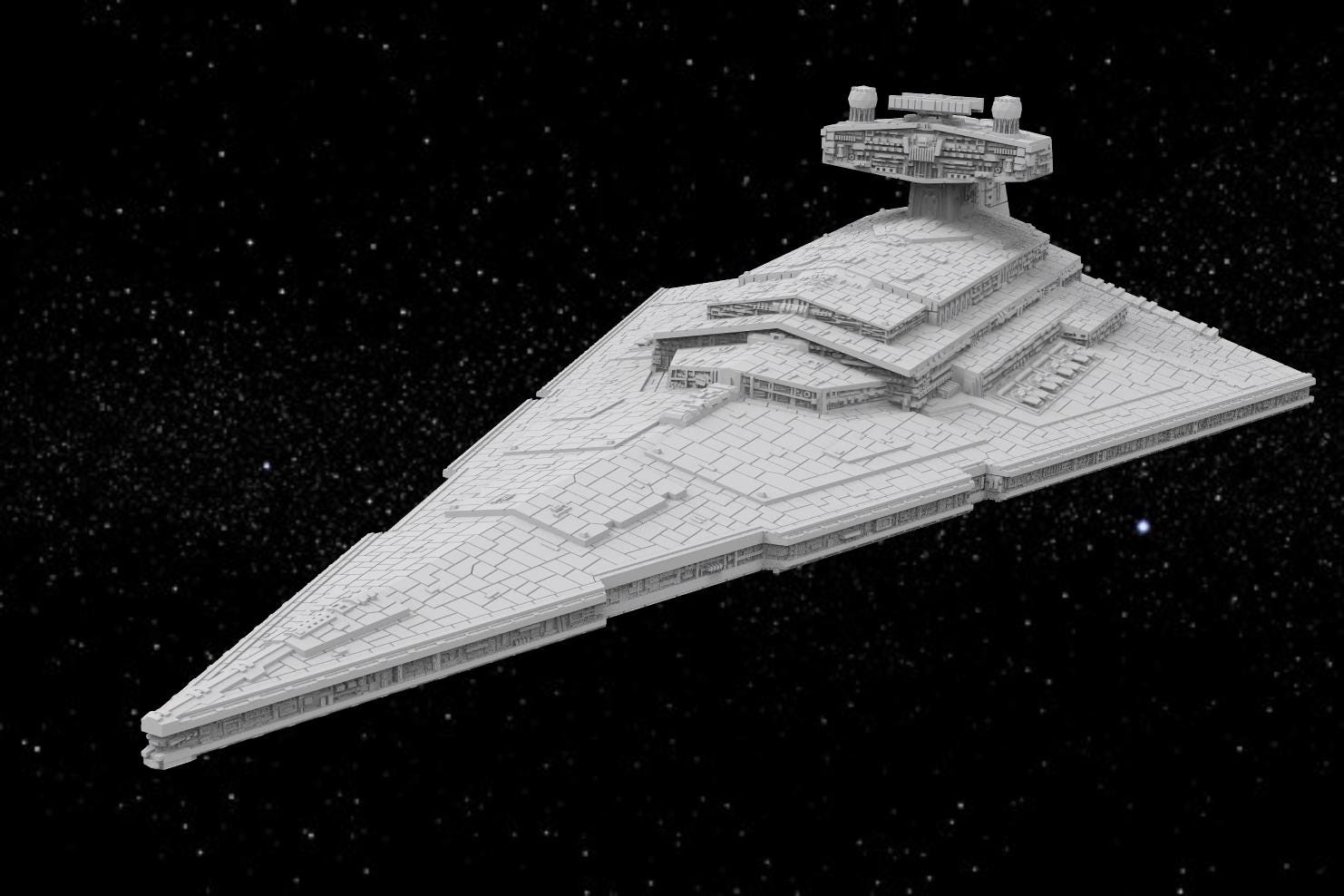SW Armada Imperial Star Destroyer - Wargaming - Table top - 3D printed miniatures