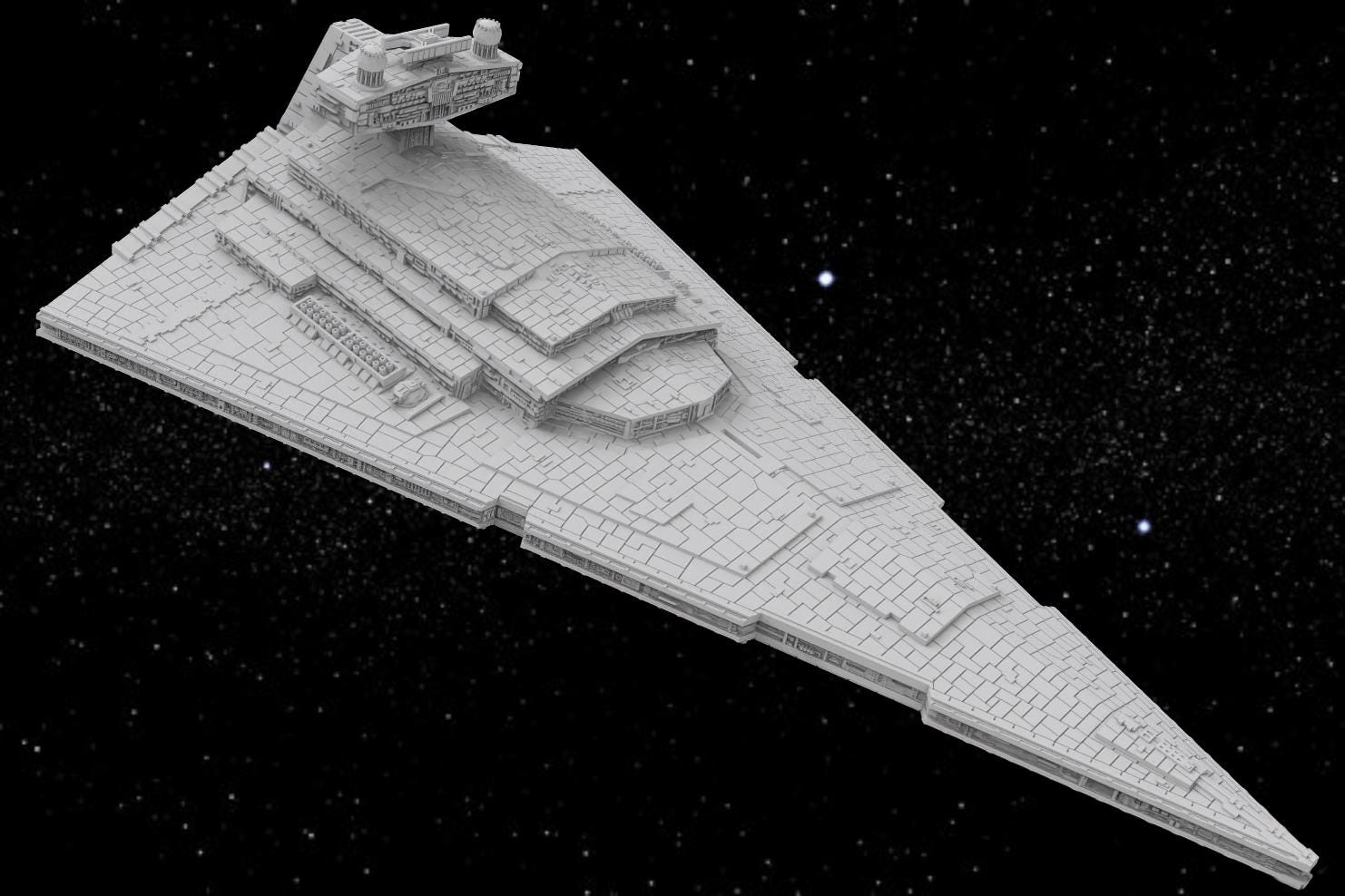 SW Armada Imperial Star Destroyer - Wargaming - Table top - 3D printed miniatures