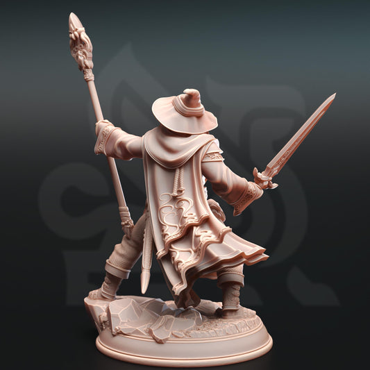 Male Human Wizard Artemis of Canos | Painting | 3D printed | D&D | Dungeons and Dragons Gift | RPG | Tabletop | Wargaming | 32mm | DM Stash