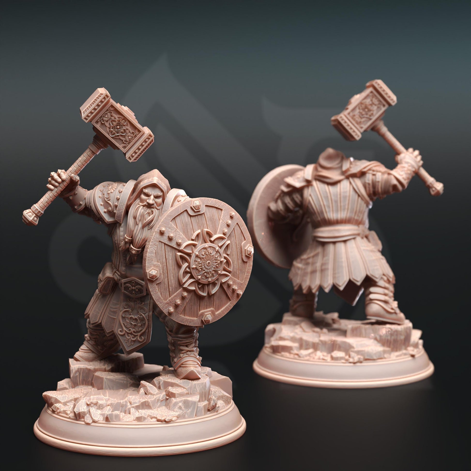 Dwarf Cleric - Tors of Delvdor | Painting | 3D printed | D&D | Dungeons and Dragons Gift | RPG | Tabletop | Wargaming | 32mm | DM Stash
