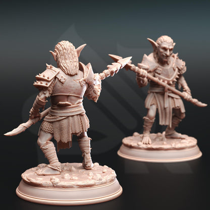 Goblin Figther -Urkadu Goblin Tribe | Painting | 3D printed | D&D | Dungeons and Dragons Gift | RPG | Tabletop | Wargaming | 32mm | DM Stash