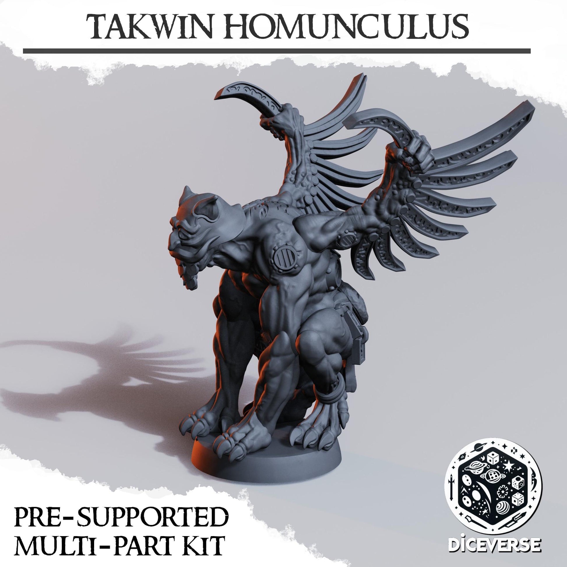 Takwin Homunculus | Wargaming | Tabletop | 3D printed miniature | Trench Crusade compatible | Pilgrims