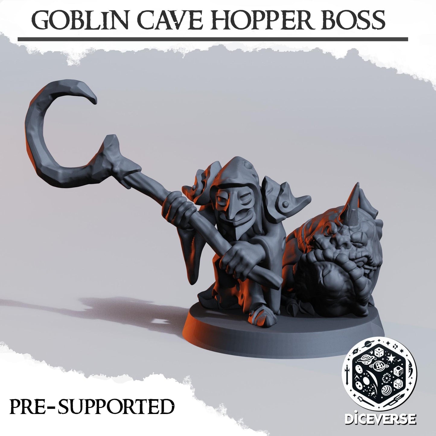 Goblin Cavehopper Boss | Wargaming | Tabletop | 3D printed miniature | Trench Crusade compatible |" Pilgrim