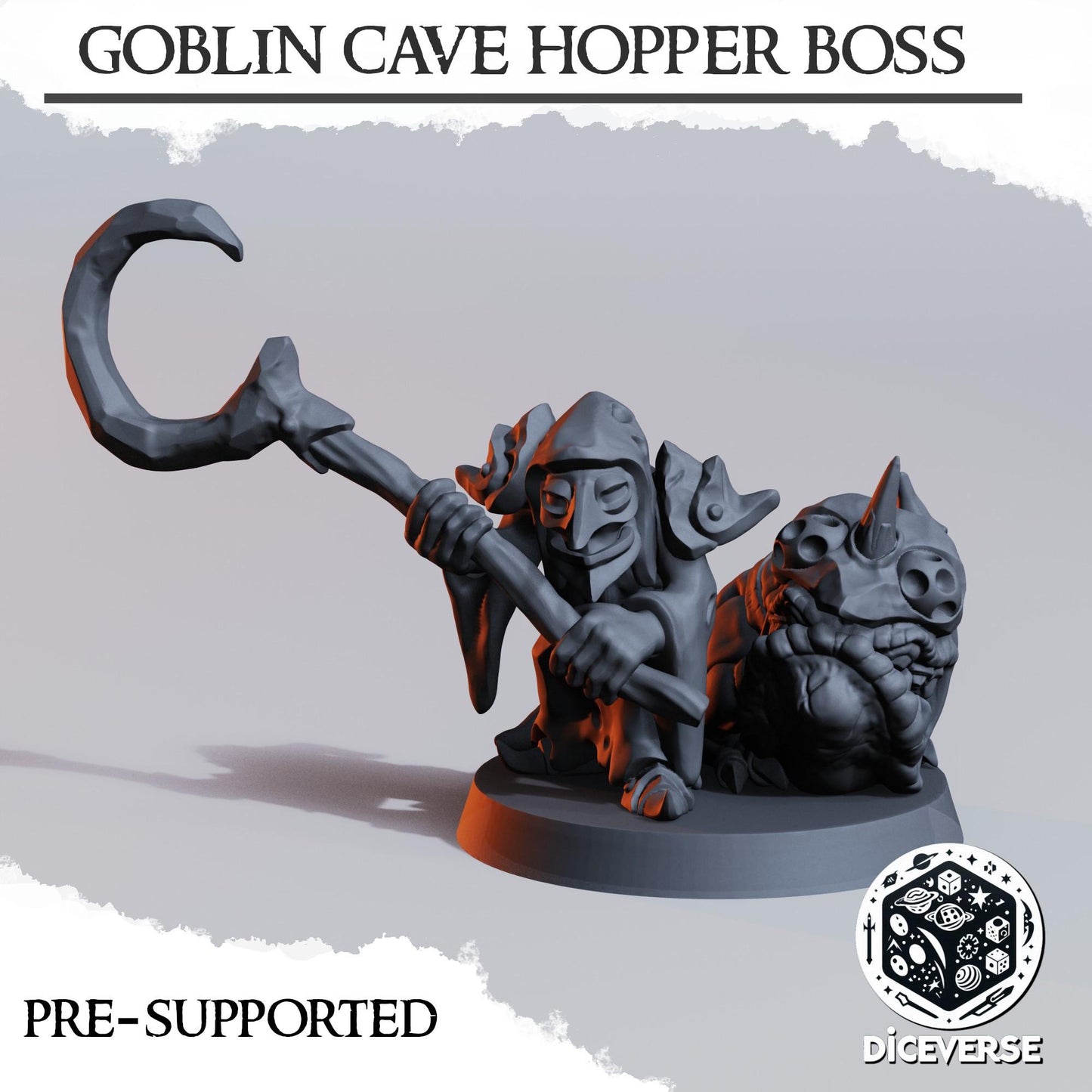 Goblin Cavehopper Boss | Wargaming | Tabletop | 3D printed miniature | Trench Crusade compatible |" Pilgrim