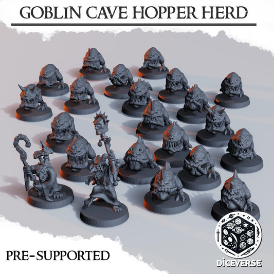 Goblin Cavehopper Herd | Wargaming | Tabletop | 3D printed miniature | Trench Crusade compatible |" Pilgrim