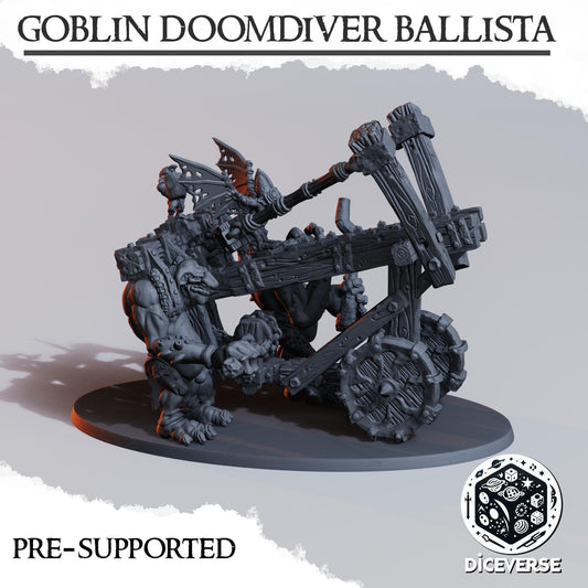 Goblin Doom Diver Ballista | Wargaming | Tabletop | 3D printed miniature | Trench Crusade compatible |" Pilgrim