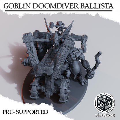 Goblin Doom Diver Ballista | Wargaming | Tabletop | 3D printed miniature | Trench Crusade compatible |" Pilgrim