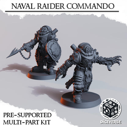 Heretic Naval Raider (Death) Commando | Wargaming | Tabletop | 3D printed miniature | Trench Crusade compatible |" Pilgrim