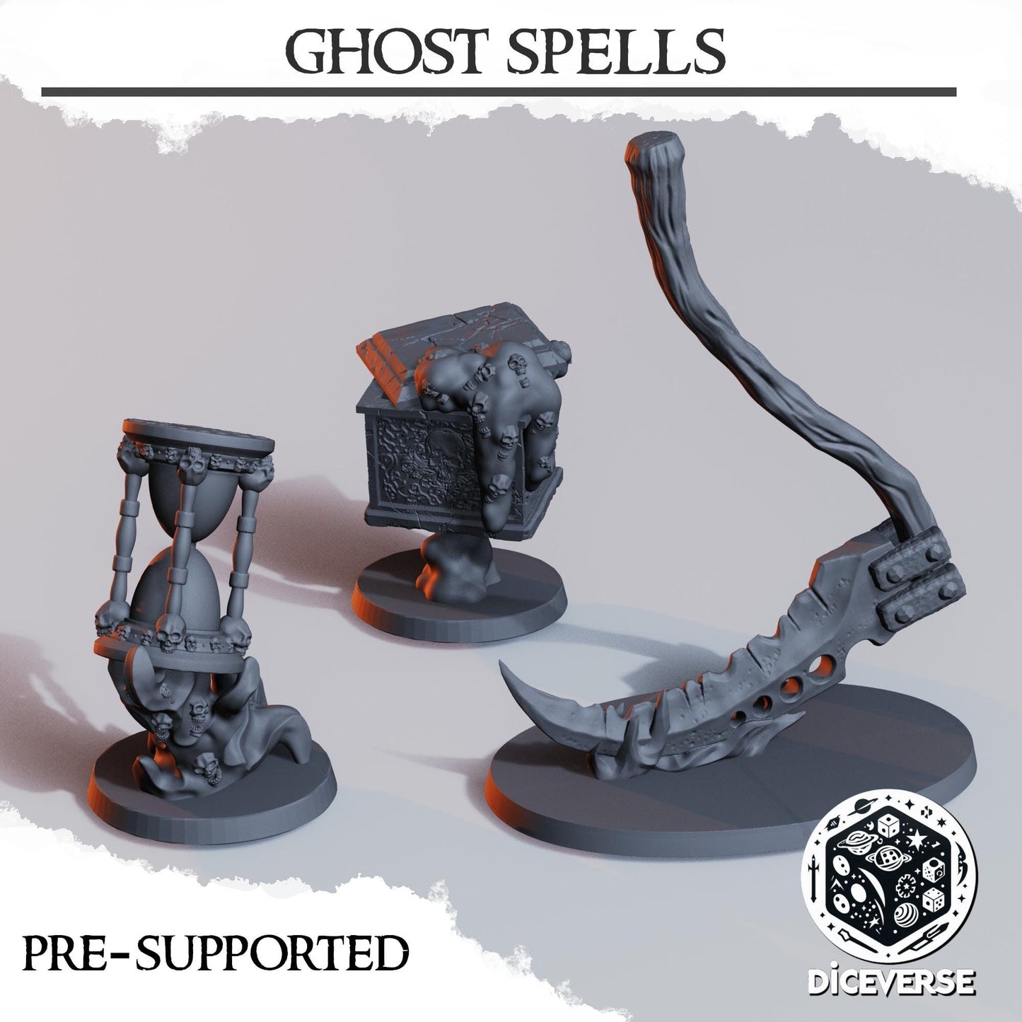 Ghost Spells | Wargaming | Tabletop | 3D printed miniature | Trench Crusade compatible |" Pilgrim