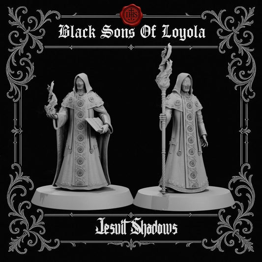 Jesuit Shadows | Proxy Realms Gaming | Wargaming | Tabletop | 3D printed miniature | Trench Crusade compatible | Pilgrim