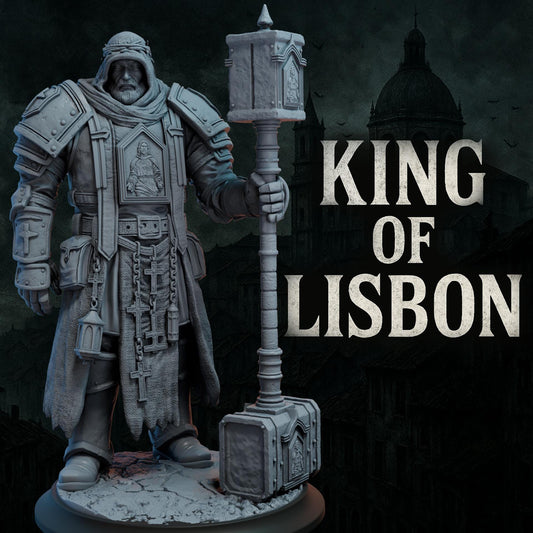 King Of Lisbon | Proxy Realms Gaming | Wargaming | Tabletop | 3D printed miniature | Trench Crusade compatible | Pilgrim