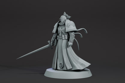 Superior General | Proxy Realms Gaming | Wargaming | Tabletop | 3D printed miniature | Trench Crusade compatible | Pilgrim
