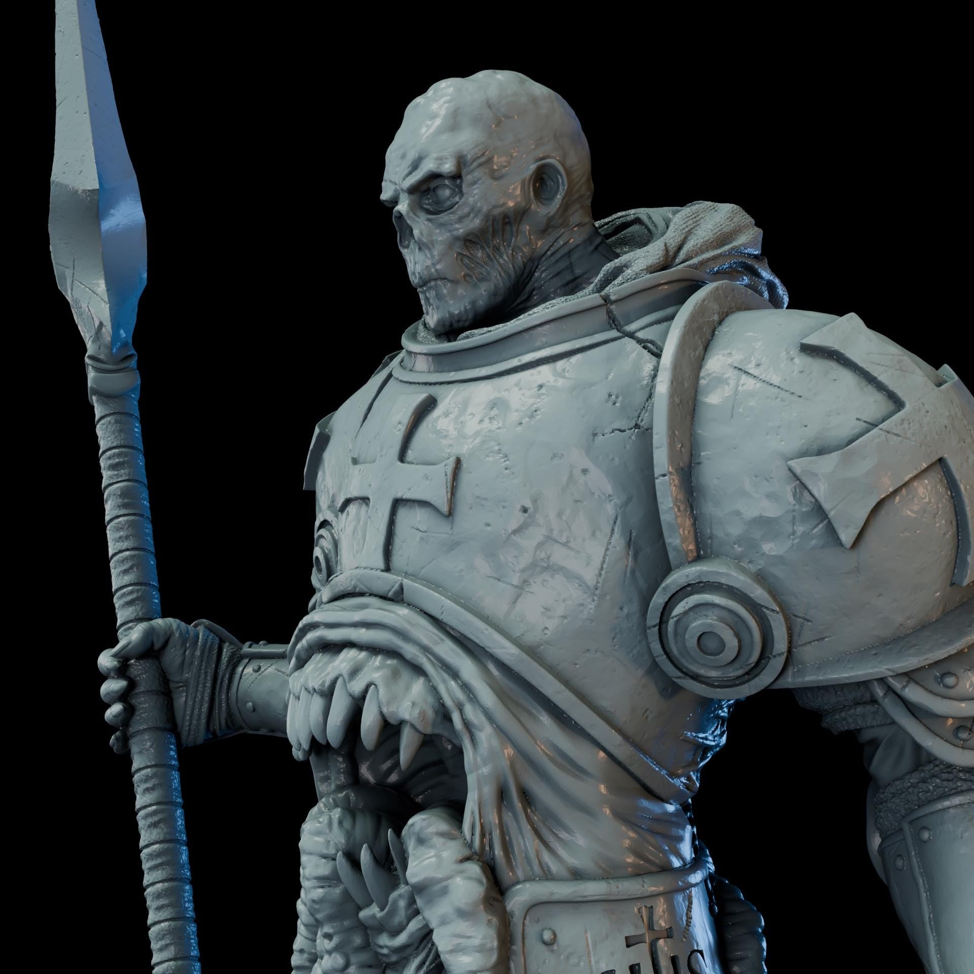 The Crimson Lancer Mimic | Proxy Realms Gaming | Wargaming | Tabletop | 3D printed miniature | Trench Crusade compatible | Pilgrim