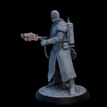 Trench Zealot FlameThrower | Proxy Realms Gaming | Wargaming | Tabletop | 3D printed miniature | Trench Crusade compatible | Pilgrim