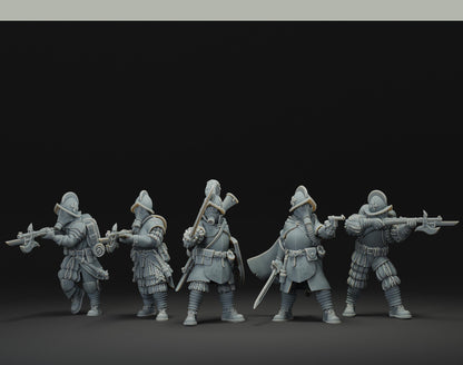 Papal Squad | JK Remo | Wargaming | Tabletop | 3D printed miniature | Trench Crusade compatible | Pilgrim