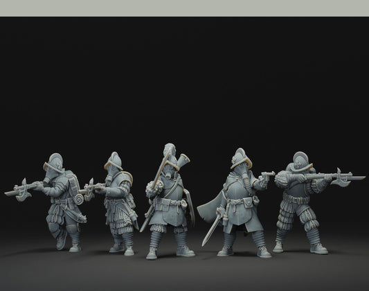 Papal Squad | JK Remo | Wargaming | Tabletop | 3D printed miniature | Trench Crusade compatible | Pilgrim