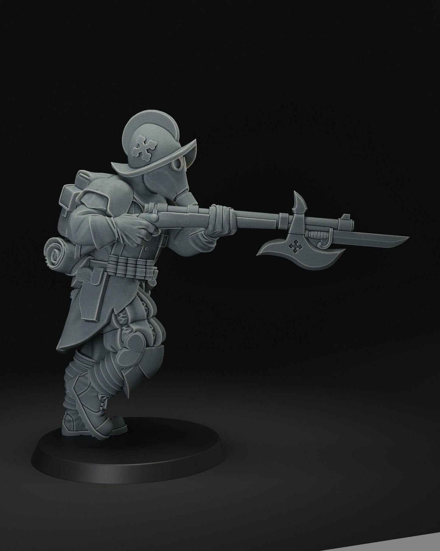 Trench cleaner | Wargaming | Tabletop | 3D printed miniature | Trench Crusade compatible | Pilgrim