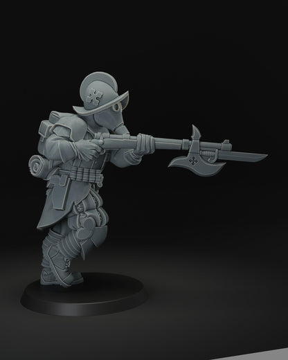 Trench cleaner | Wargaming | Tabletop | 3D printed miniature | Trench Crusade compatible | Pilgrim