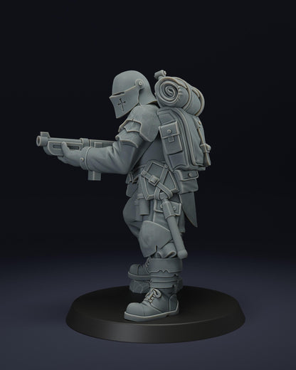 Shock trooper | Wargaming | Tabletop | 3D printed miniature | Trench Crusade compatible | Pilgrim