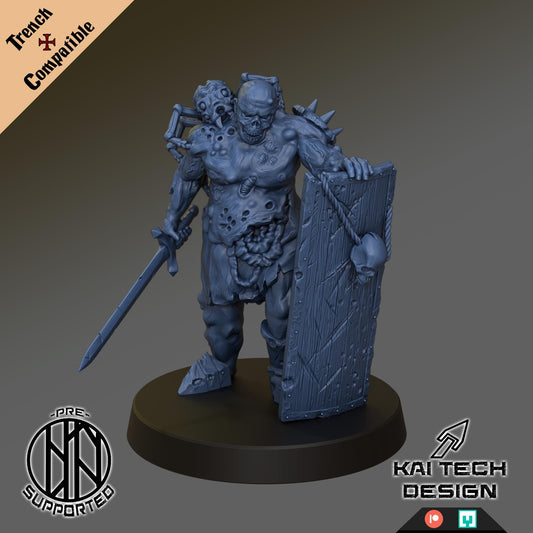 Corpse melee Guard | Wargaming | Tabletop | 3D printed miniature | Trench Crusade compatible | Pilgrim