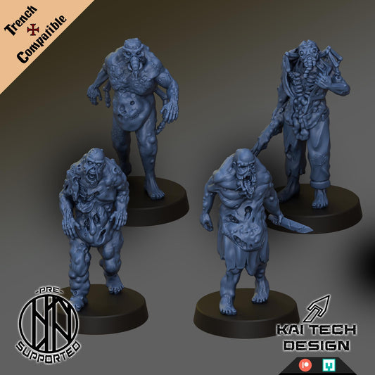 Grail - Thralls | Wargaming | Tabletop | 3D printed miniature | Trench Crusade compatible | Pilgrim