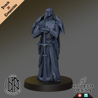 Plague Knight | Wargaming | Tabletop | 3D printed miniature | Trench Crusade compatible | Pilgrim