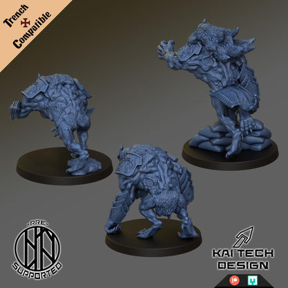 Sultanate - Feral Beasts | Wargaming | Tabletop | 3D printed miniature | Trench Crusade compatible | Pilgrim