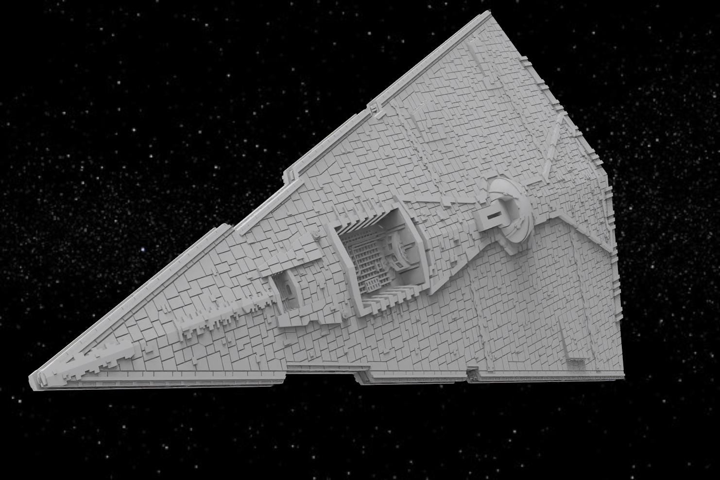 SW Armada Imperial Star Destroyer - Wargaming - Table top - 3D printed miniatures