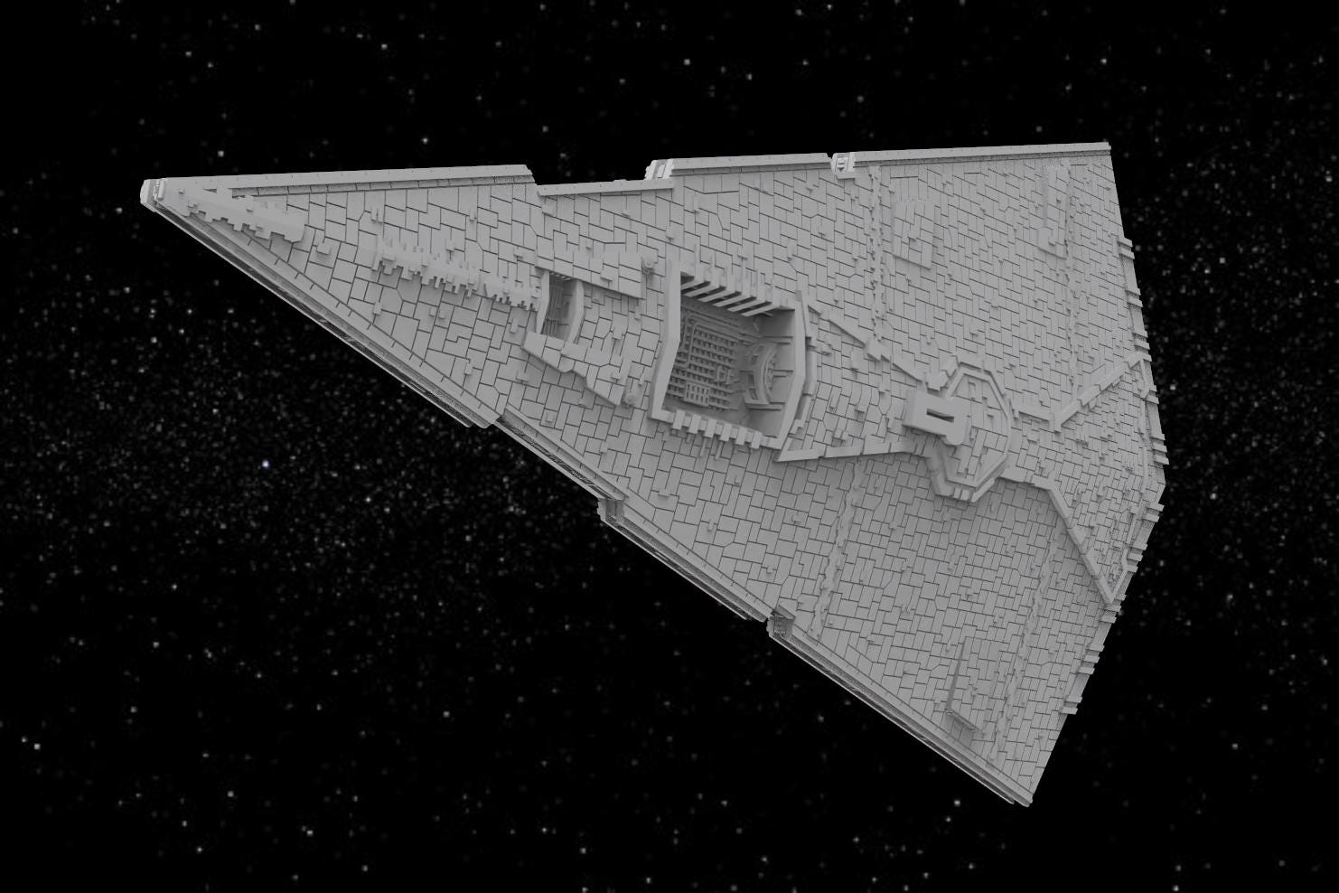 SW Armada Imperial Star Destroyer - Wargaming - Table top - 3D printed miniatures