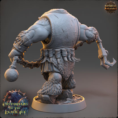 Bearfolk Fighter - Jupiter Neckrender | Daybreak Miniatures | 3D printed miniature | Tabletop Games | Dungeons and Dragons | Wargaming | D&D