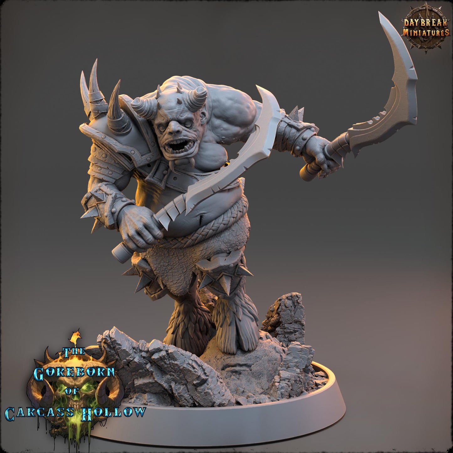 Demon Fighter - Arraz Decza | Daybreak Miniatures | 3D printed miniature | Tabletop Games | Dungeons and Dragons | Wargaming | D&D