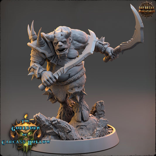 Demon Fighter - Arraz Decza | Daybreak Miniatures | 3D printed miniature | Tabletop Games | Dungeons and Dragons | Wargaming | D&D