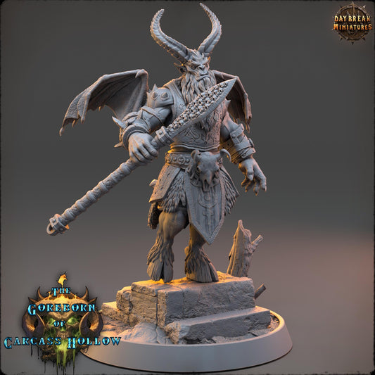 Demon Fighter - Krellar Vortex | Daybreak Miniatures | 3D printed miniature | Tabletop Games | Dungeons and Dragons | Wargaming | D&D