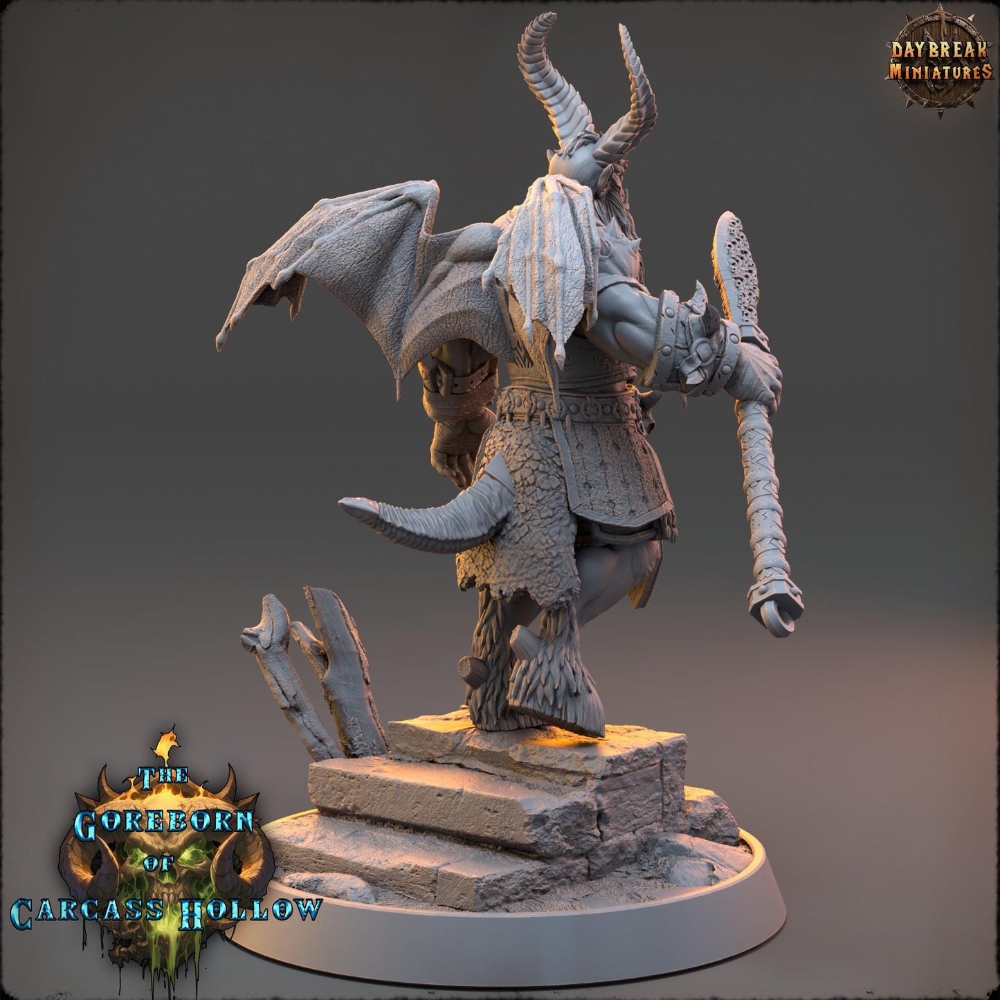 Demon Fighter - Krellar Vortex | Daybreak Miniatures | 3D printed miniature | Tabletop Games | Dungeons and Dragons | Wargaming | D&D