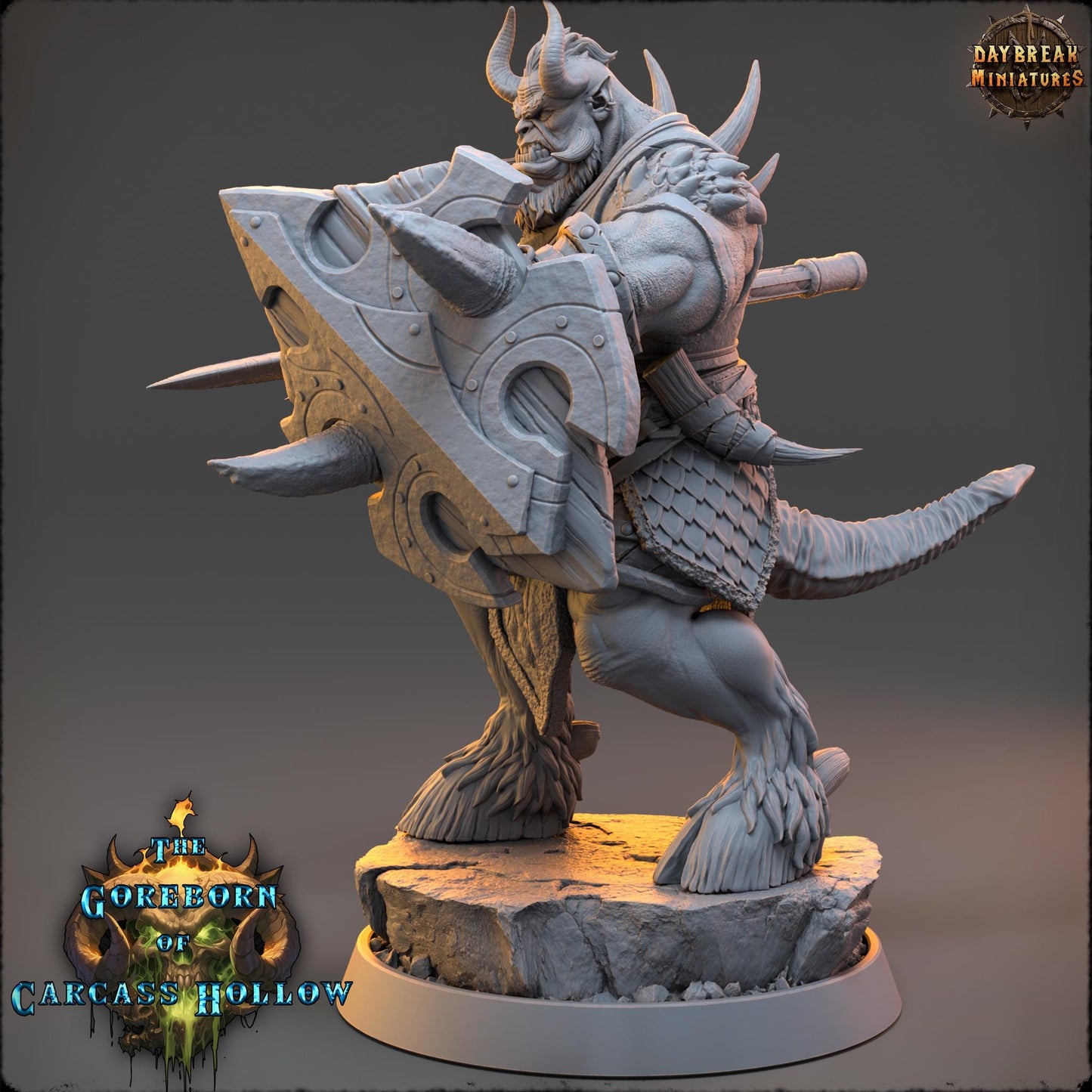 Demon Fighter - Orhaz Drex | Daybreak Miniatures | 3D printed miniature | Tabletop Games | Dungeons and Dragons | Wargaming | D&D