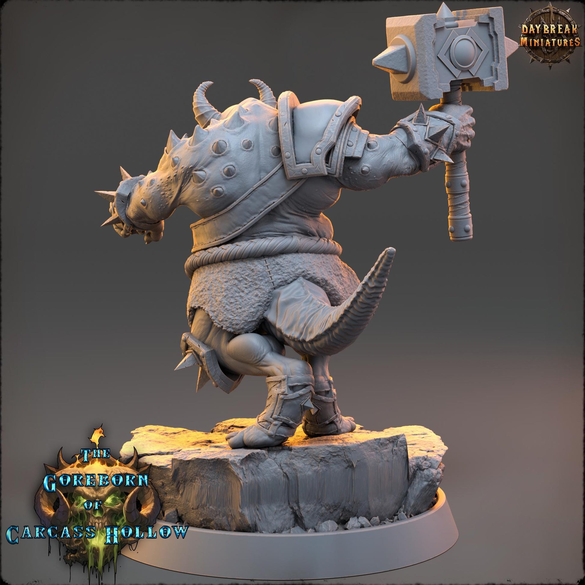 Demon Fighter - Valthor Gazz | Daybreak Miniatures | 3D printed miniature | Tabletop Games | Dungeons and Dragons | Wargaming | D&D