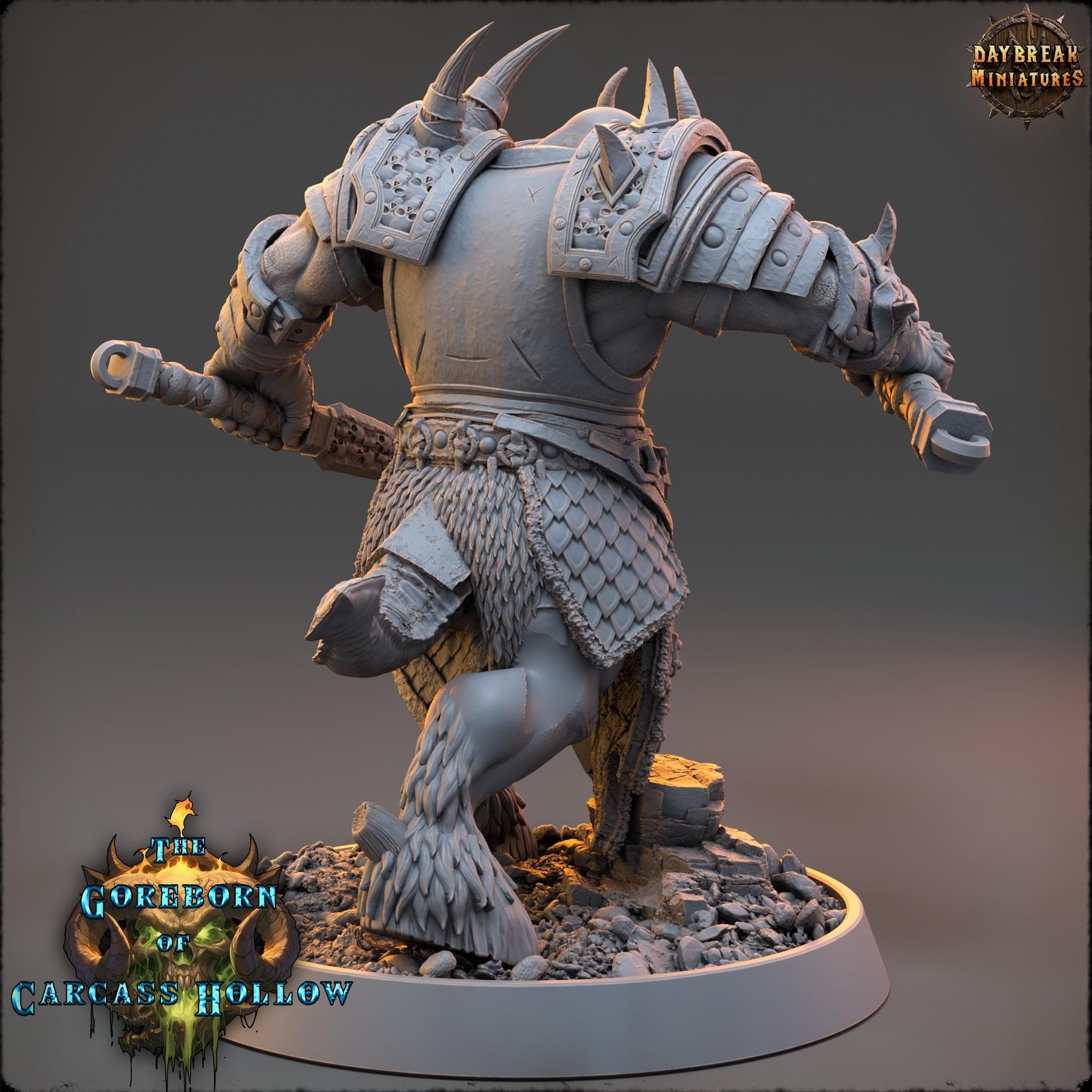 Demon Fighter - Varnyx Tzlak | Daybreak Miniatures | 3D printed miniature | Tabletop Games | Dungeons and Dragons | Wargaming | D&D