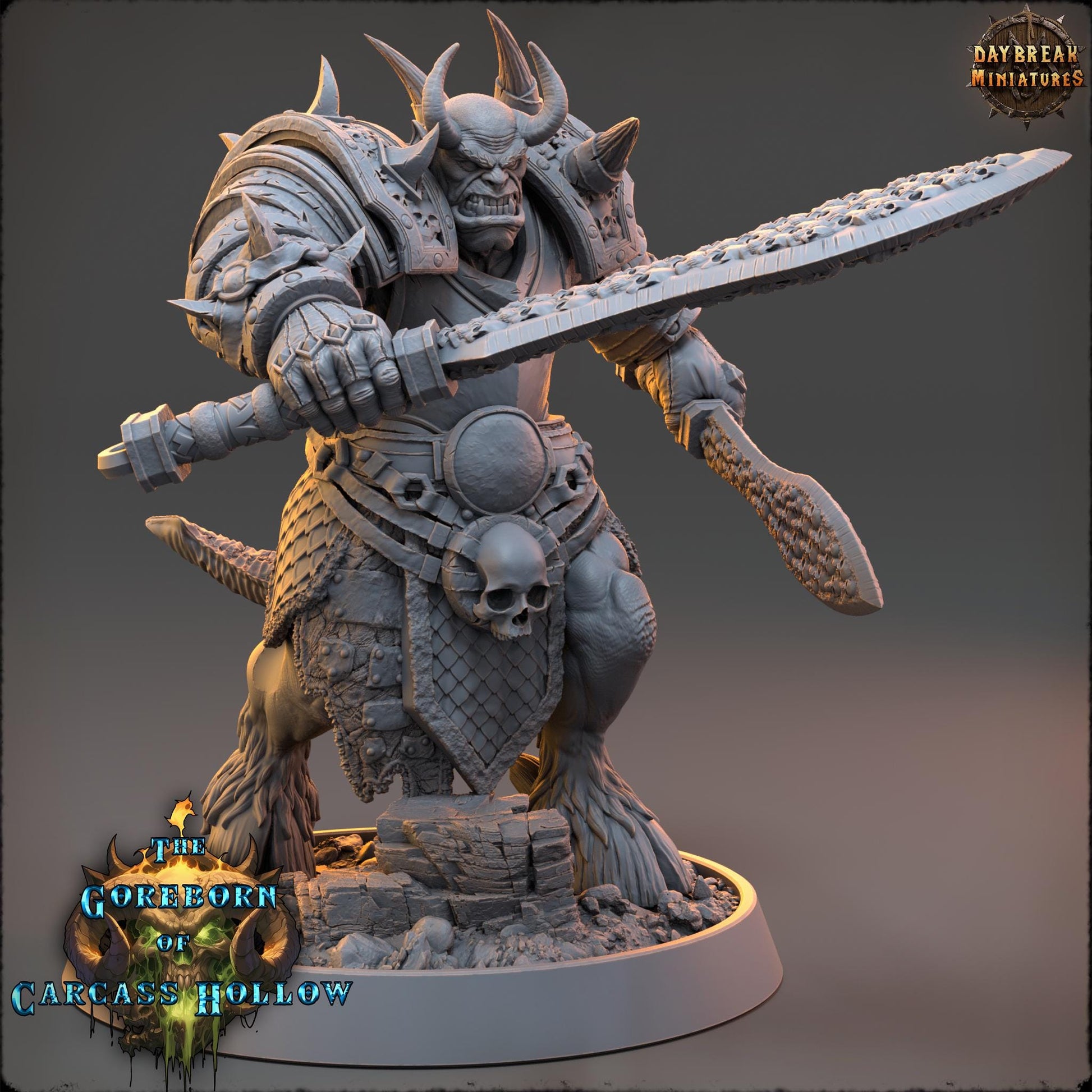Demon Fighter - Varnyx Tzlak | Daybreak Miniatures | 3D printed miniature | Tabletop Games | Dungeons and Dragons | Wargaming | D&D
