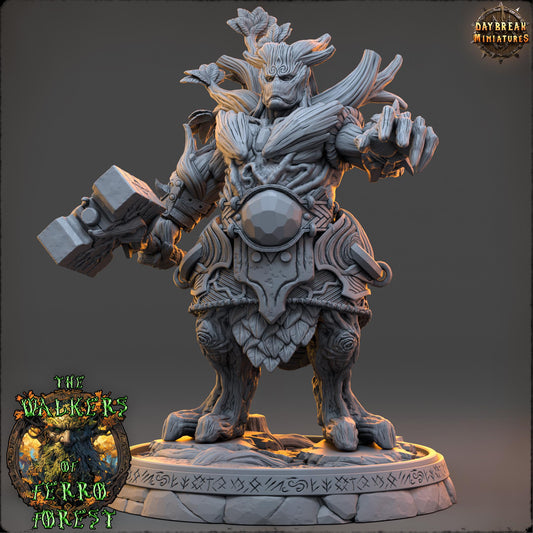 3D Printed Ent Miniature: Eryndor Gloamreach, D&D Tabletop Gaming