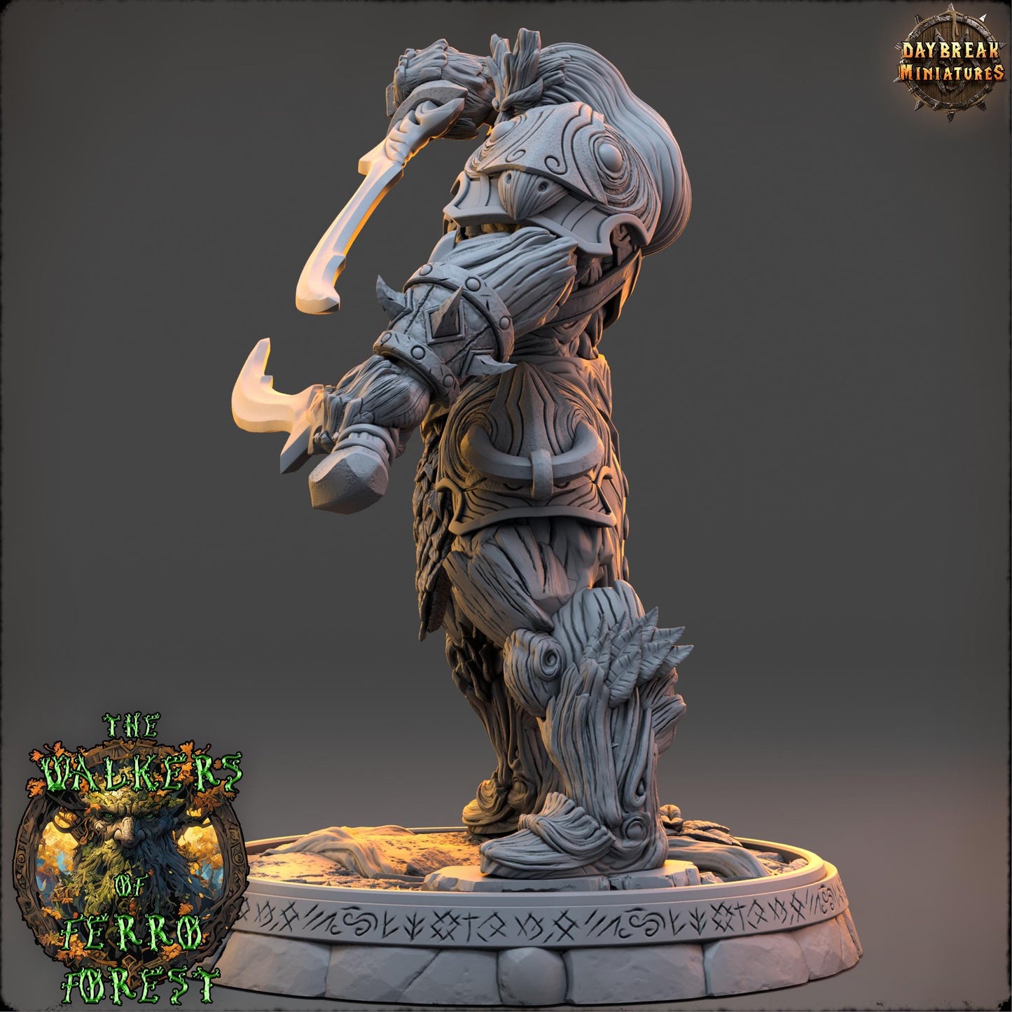 3D Printed Ent Miniature: Malrik Wraithmere - D&D Tabletop Gaming